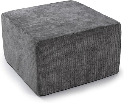 MONVANE Ottoman for Modular Sectional Cloud Couch, Chenille Deep Seat Boneless Couch for Living Room, Bedroom and Apartment, No Assembly Required, DIY Combination, Grey
