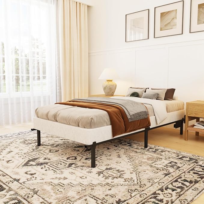OSASET Twin Box Spring, 4 Inch Metal, Twin Size | Heavy Duty Metal Frame, 3000lbs Support, Easy Assembly, Noise Free, Non Slip
