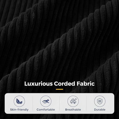 MAXYOYO Modular Sectional Sofa Couch, Foldable Oversized U Shaped Cloud Couch with Pillows, Tufted Boneless Lounger Floor Sofa Bed for Living Room, No Assembly Required, Black