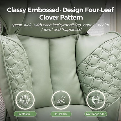 GTPLAYER Big and Tall Gaming Chair 400lbs Heavy Duty Office Chair with Foot Rest & Ergonomic Pocket Spring Lumbar Support, High Back 3D Saddle Shaped Cushion for Back Pain Relief, Green
