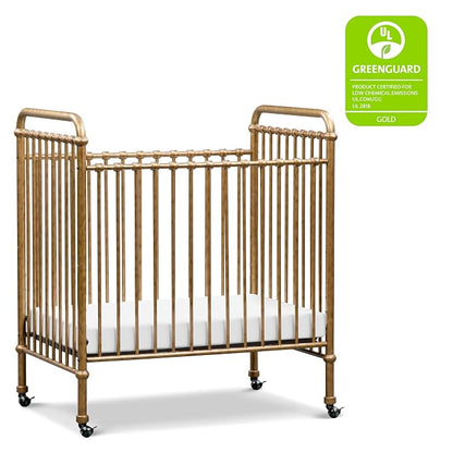 Namesake Abigail 3-in-1 Convertible Baby Crib, Vintage Gold | GREENGUARD Gold Certified, Converts to Toddler Bed & Daybed, 4 Adjustable Mattress Heights, Conversion Kits Sold Separately