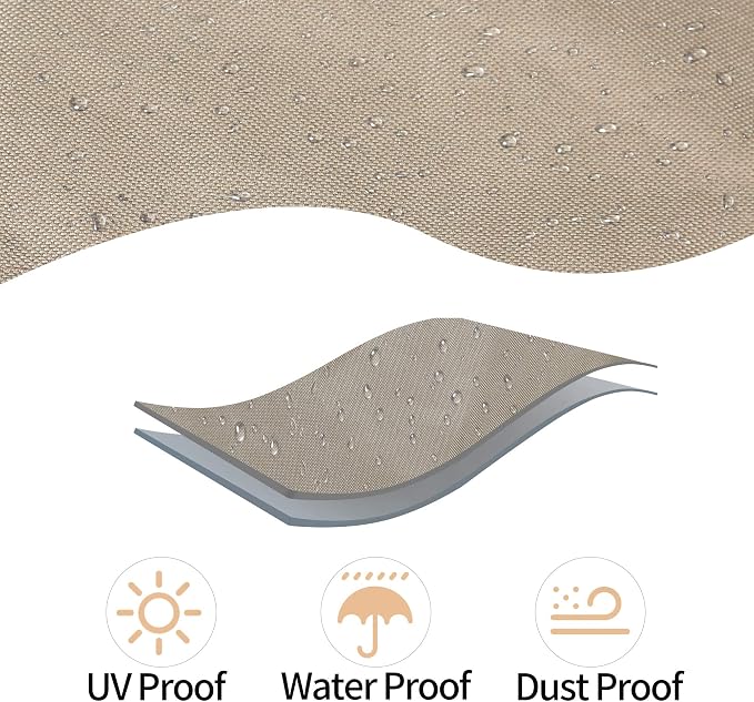 BALI OUTDOORS 30 Inch Fire Pit Cover Round Column, Heavy Duty, Waterproof and Weather Resistant Oxford Fabric Cover