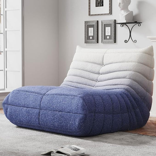 WHGBJA Bean Bag Chair for Adults, Lazy Bean Bag Sofa for Bedroom, Living Room, Reading, Gaming Floor Sofa Chair, Boneless, Comfy