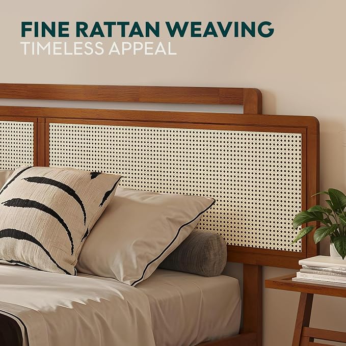 Neil Bed Frame - Queen - Milk Chocolate
