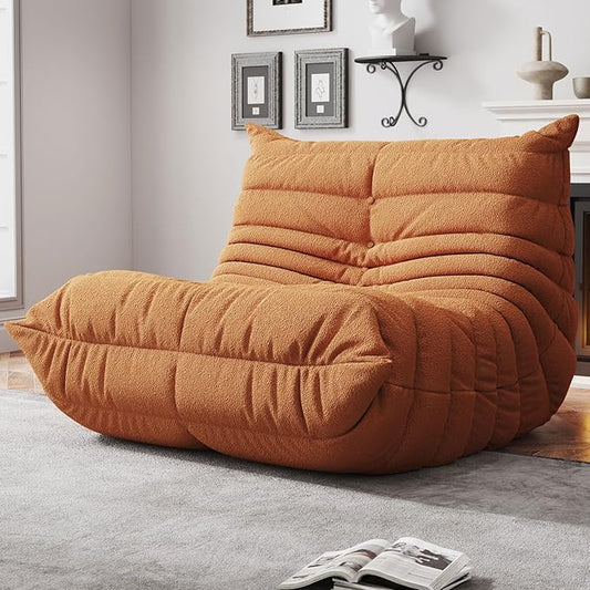WHGBJA Bean Bag Chair for Adults, Lazy Bean Bag Sofa for Bedroom, Living Room, Reading, Gaming Floor Sofa Chair, Boneless, Comfy