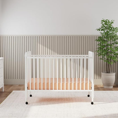 daVinci Jenny Lind 3-in-1 Baby Crib Convertible to Toddler Bed, Daybed - Easy to Assemble - GREENGUARD Gold Certified - 4 Adjustable Mattress Heights, Conversion Kit Sold Separately - White