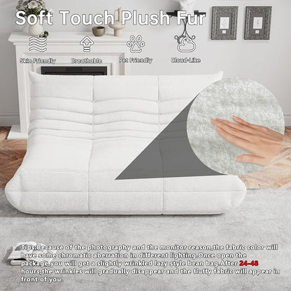 WHGBJA Bean Bag Chair for Adults with Memory Foam Couch, 3 Seater Bean Bag Sofa for Bedroom, Living Room, Reading, Gaming Floor Sofa Couch, Boneless, Comfy