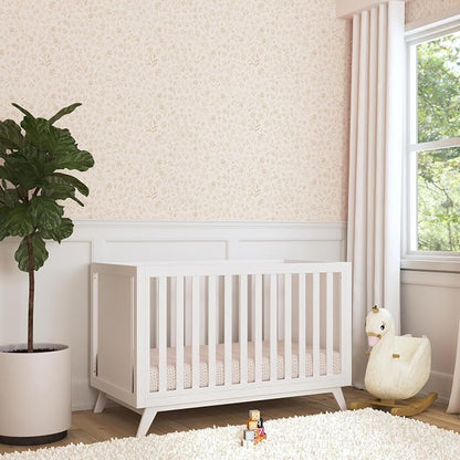 Davinci Otto 3-in-1 Convertible Baby Crib, GREENGUARD Certified, White | Converts to Toddler Bed & Daybed, 4 Adjustable Mattress Heights - Toddler Conversion Kit Sold Separately, Easy to Assemble