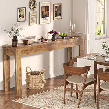 Armocity Console Table, 47" Farmhouse Wood Entryway Table, Sofa Tables Narrow Long Behind Couch, Entry Table for Entrance, Hallway, Living Room, Brown Oak
