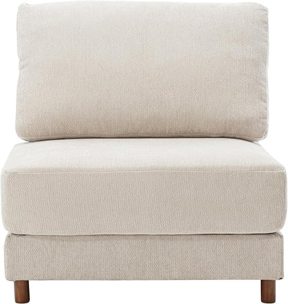 Oversized L Shaped Sectional Couch for Living Room, Extra Large Deep Seat Modular Sectional Sofa with Washable Covers, Modern Cloud Couch for Apartment, Bedroom (Beige, Seat)