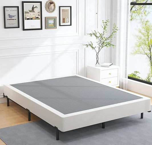 Vaciwe 8 Inch Full Box Spring and Cover Set, Box Springs Full Size, Heavy Duty Mattress Foundation, Easy Clean Cover, Simple Assembly