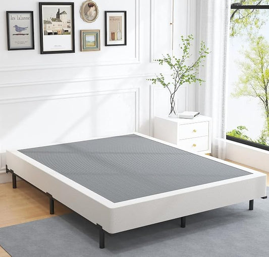 Vaciwe Queen Box Spring 8 Inch Heavy Duty Metal Box Springs,Mattress Foundation with Fabric Cover, Noise Free, Non-Slip,Easy Assembly.