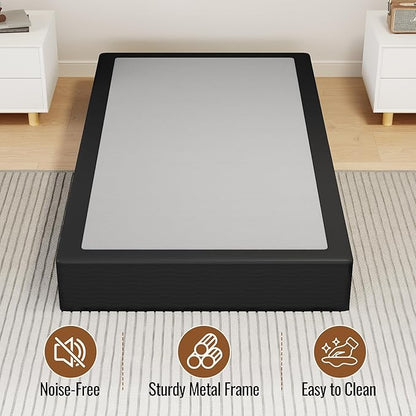 Twin Size 10 Inch Box Spring - Heavy Duty Metal Mattress Foundation (2500lbs Capacity), Noise-Free, Easy Assembly