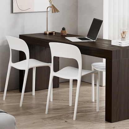 Mobili Fiver, Evolution Desk 70.9 x 23.6 in, Dark Walnut with Two Legs, Made in Italy