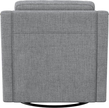 Swivel Accent Chair，Armchair，Bronze Nail Decoration Comfy Living Room Chair,Single Sofa Chair，Reading Chairs,for Living Room Bedroom Reading Apartment (Gray, 1 Gray)