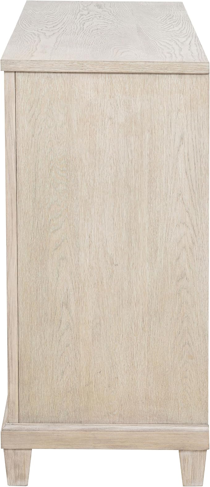 Coaster Home Furnishings - Pembroke - Wood - 6-Drawer Bedroom Dresser with Stepped Trim, Ring Pulls and Coastal Style - Bedroom - Washed Oak - 215923