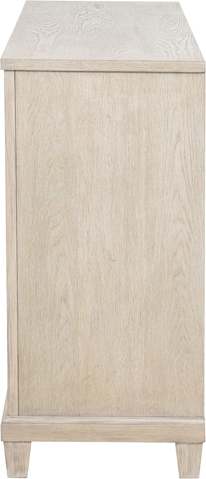 Coaster Home Furnishings - Pembroke - Wood - 6-Drawer Bedroom Dresser with Stepped Trim, Ring Pulls and Coastal Style - Bedroom - Washed Oak - 215923
