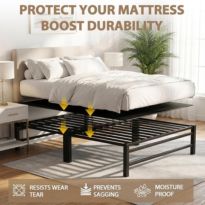 Heavy Duty Bunkie Board Queen Size 60"x80",10MM Bed Support Board, Anti-Sag Mattress Support for Slatted Bed Frame, Bunk Bed & Platform Bed