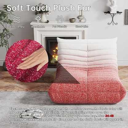WHGBJA Bean Bag Chair for Adults, Lazy Bean Bag Sofa for Bedroom, Living Room, Reading, Gaming Floor Sofa Chair, Boneless, Comfy