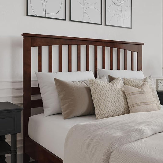 AFI, Mission Queen Solid Wood Headboard, Walnut