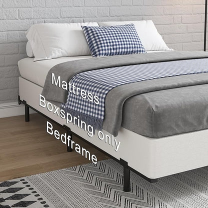 FMDMR Queen Size Box Spring for Queen Bed,7 Inch High Profile Queen Box Spring only with 3000lbs Max Weight Capacity, Durable Mattress Foundation Easy Assembly, Non-Slip, Noise Free