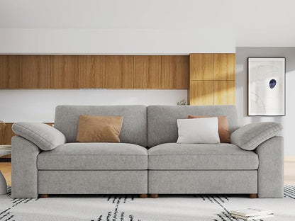 EASE MOOSE Modern Loveseat Sofa for Living Room,Comfty 2 Seat Solid Wood Frame Sofa, Modern Deep Seat Couch,Removable Cover