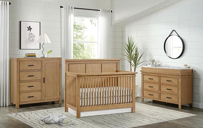 Soho Baby Mystic 4 in1 Crib Convertible, Honey Wood