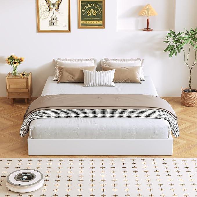 Box Spring, Metal Frame Mattress Foundation with Fabric Cover, Easy Assembly, Noise-Free (7 Inch, Queen)