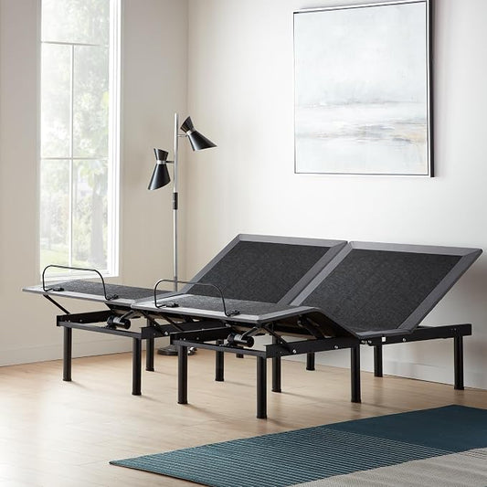Lucid® L150 Adjustable Bed Frame – Head & Foot – Wireless Remote, Twin XL