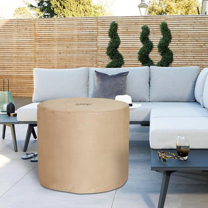 BALI OUTDOORS 30 Inch Fire Pit Cover Round Column, Heavy Duty, Waterproof and Weather Resistant Oxford Fabric Cover