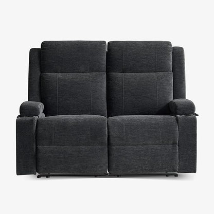 GUEAPY 55" Manual Reclining Loveseat Sofa – Space Saving RV Couch with Cup Holders, Dual Seat Reclining & Love Seat Design, Ideal for RV Campers, Motorhomes & Living Room