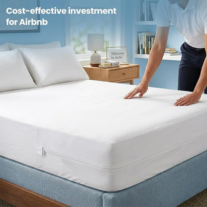 Utopia Bedding Mattress Protector Zippered Twin Size (Pack of 10), 100% Waterproof Bed Bug and Dust Mite Proof Mattress Encasement, Absorbent 6 Sided Mattress Cover