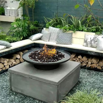Onlyfire 10 lbs Fire Glass Rocks 1/4 Inch, Reflective Tempered Glass for Propane Fire Pit & Gas Fireplace, High Luster Firepit Glass Stones for Fire Table, Bronze (Multicolor Options Available)
