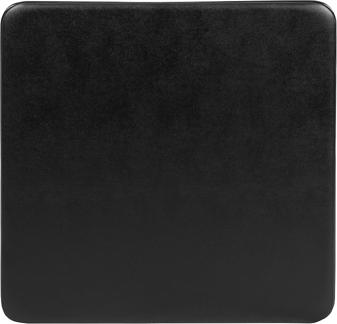 Flash Furniture Mindy Folding Kids Table with Vinyl Padded Top, Children's Square Activity Table for Daycare and Classrooms, Black