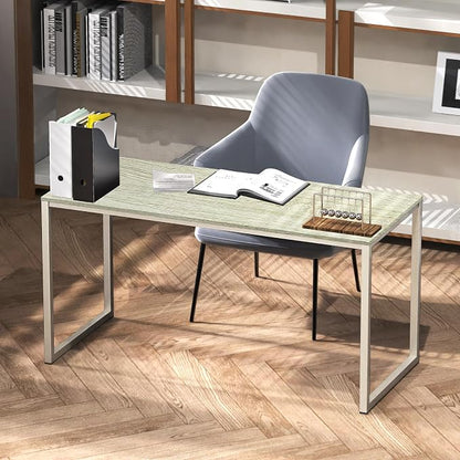 SHW Mission 55-Inch Home Office Computer Desk, Maple