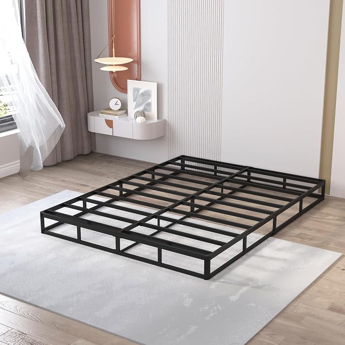 OSASET 8 Inch Metal King Size Box Spring | Heavy Duty Metal Frame, 3000lbs Support, Easy Assembly, Noise Free, Non Slip