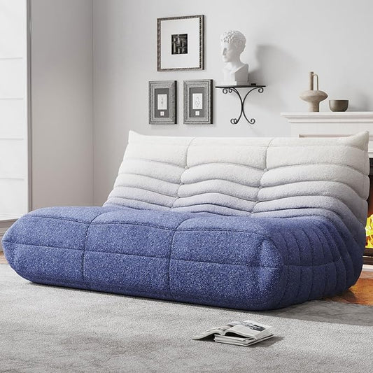 WHGBJA Bean Bag Chairs for Adults with Memory Foam Couch, Loveseat Sofa Chair for Bedroom, Living Room, Reading, Gaming Floor Sofa Couch, Boneless, Comfy