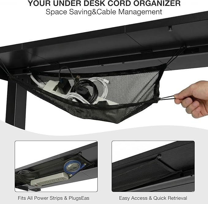 Acrolix Electric Standing Desk, Height Adjustable Home Office Desk with Memory Presets & Cable Management,Black Sit Stand Desk for Work from Home, Ergonomic Computer Desk (63" x 24")