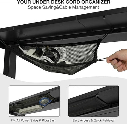 Acrolix Electric Standing Desk, Height Adjustable Home Office Desk with Memory Presets & Cable Management,Black Sit Stand Desk for Work from Home, Ergonomic Computer Desk (63" x 24")