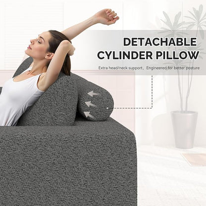 Boneless Couches for Living Room,Cloud Sectional Couch with L-Shape Chaise,Modern Modular Sofa with Deep Seat Upholstered Comfy Couches for Bedroom,No Assembly Required,1PCS