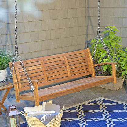 BeneLabel Set of 2 Heavy Duty Porch Swing Hanging Chain Kit, Hammock Chair Hardware for Indoor Outdoor Playground, Punching Bags, 4 Screws for Wooden, 1000LB Capacity, 81"