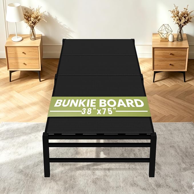 Heavy Duty Bunkie Board Twin Size 38" x75'',10MM Bed Support Board, Anti-Sag Mattress Support for Slatted Bed Frame, Bunk Bed & Platform Bed