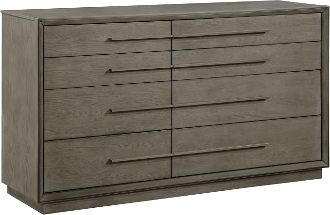 Coaster Home Furnishings Durango Transitional 5-Piece Bedroom Set Boucle Upholstered Eastern King Size Panel Bed Frame 80-inch Headboard Washed Oak 223271KE-S5