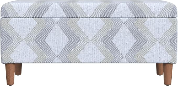 HomePop Malmo 36" Storage Bench - Natural Woven Geo