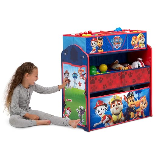Delta Children Design & Store 6 Bin Toy Storage Organizer, Nick Jr. PAW Patrol