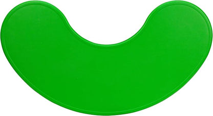 Flash Furniture 35''W x 65''L Half-Moon Green Plastic Height Adjustable Activity Table