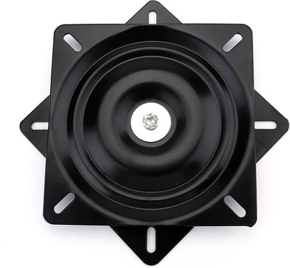 Fasmov 7" Heavy Duty Bar Stool Swivel Replacement Seat Swivel Base Bar Stool Swivel Plate, Black