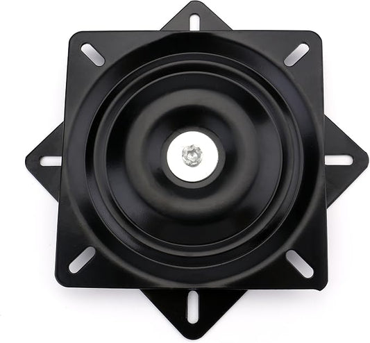 Fasmov 7" Heavy Duty Bar Stool Swivel Replacement Seat Swivel Base Bar Stool Swivel Plate, Black