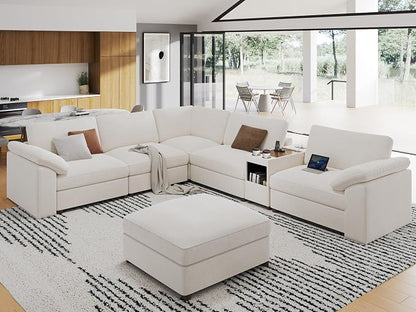EASE MOOSE L Shape Sectional Modular Sofa,Oversized Modular Cloud Sofa