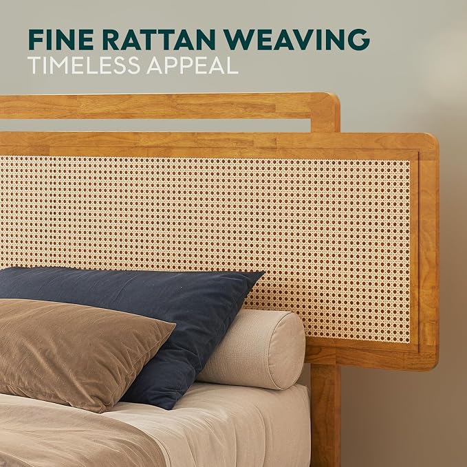 Neil Bed Frame - King - Teak Brown